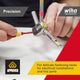 Wiha Precision Screwdriver - 2.0mm x 50mm - CVM Steel - Insulated