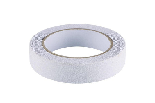 Anti-Slip Tape Transparent 25mm x 18m PVC, Chemical & Water Resistant, 60-Grit Surface, Model DSTP0005 - Auzzistore
