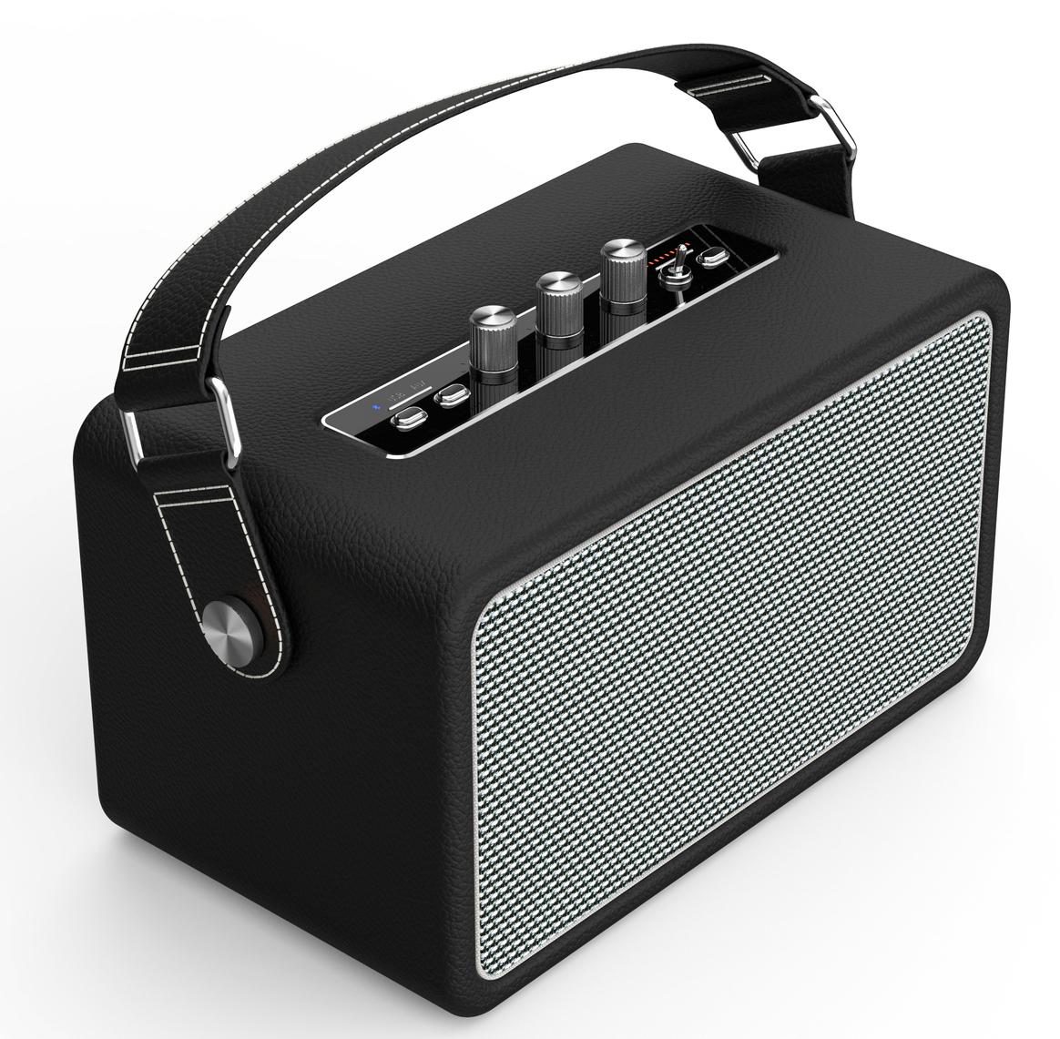 Guitar Amp Style 2.0 Active Bluetooth Speaker (Black)