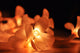 1 Set of 20 LED Orange Frangipani Flower Battery String Lights Christmas Gift Home Wedding Party Decoration Outdoor Table Garland Wreath | Auzzi Store