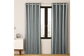 Artiss 2X Blockout Curtains Eyelet 240x230cm Grey Shine