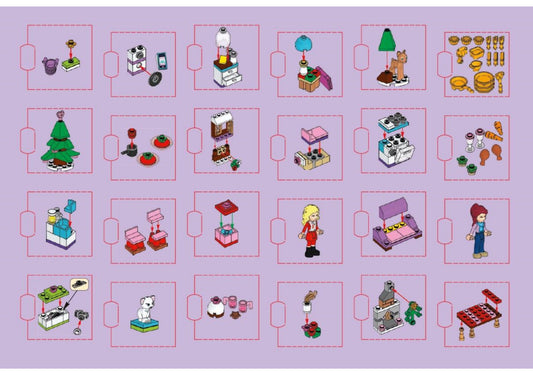 LEGO 41040 Friends Advent Calendar: Christmas Countdown Fun - Auzzistore