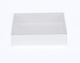 10-Pack 15cm Square Invitation Coaster Favor Gift Box - 4cm Deep - White Card with Clear Slide-On PVC Lid | Auzzi Store
