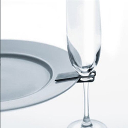10 Pack Of 75mm White Wine Glass Dinner Lunch Plate Clip Holder - Stand Up Buffet Party  - Promotion Merchandise Gift | Auzzi Store