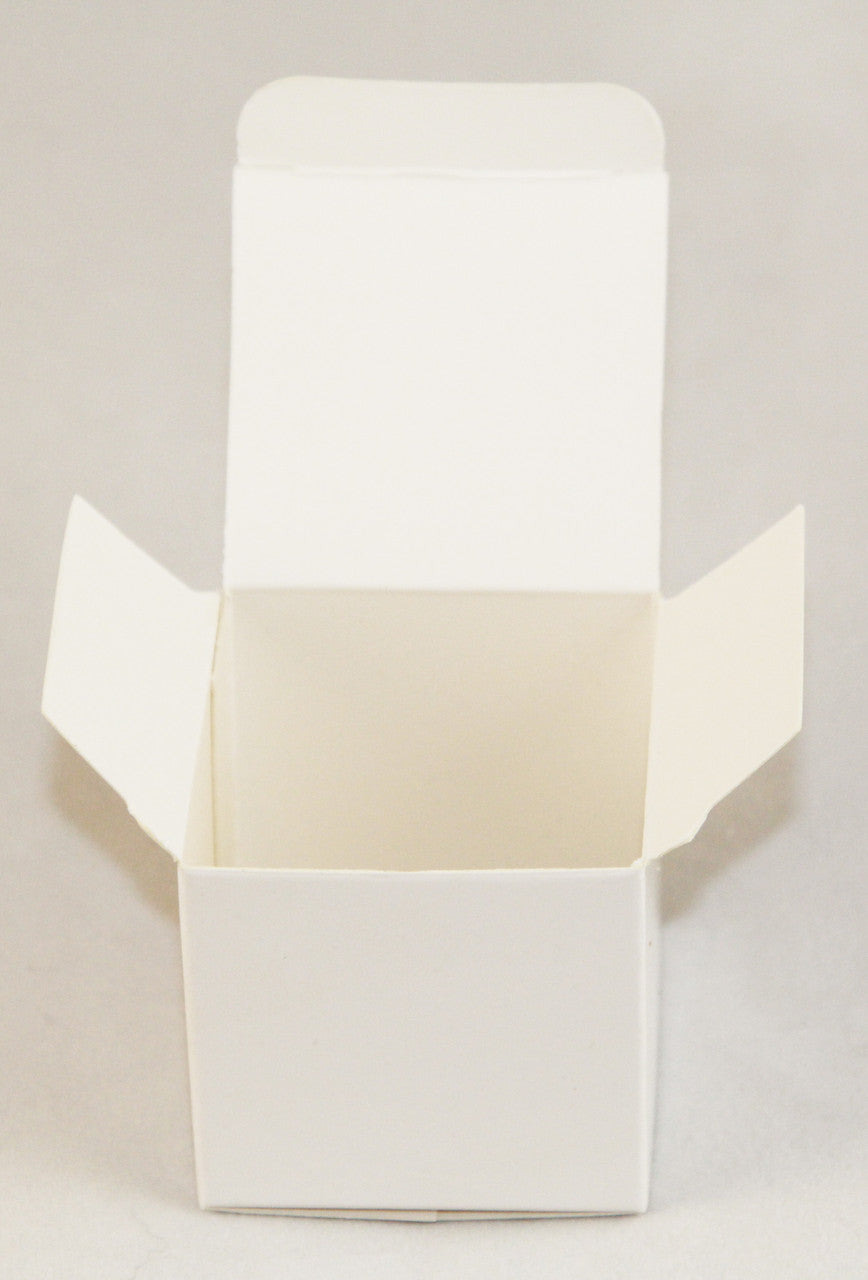 10-Pack White 5cm Square Cube Card Gift Box - Wedding, Jewelry, Party Favor | Auzzi Store