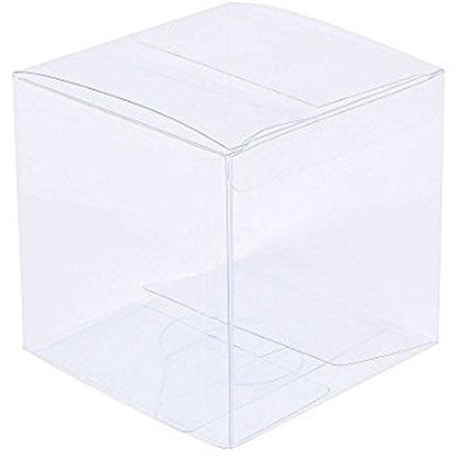 10 Pack of  12cm Square Cube Box - Large Bomboniere Exhibition Gift Product Showcase Clear Plastic Shop Display Storage Packaging Box | Auzzi Store