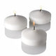 10 Pack of 6 Hour White Floating Candles - 5.8cm diameter - wedding party decoration | Auzzi Store