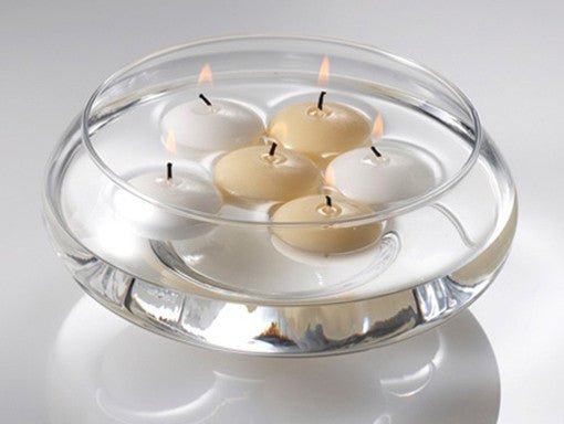 10 Pack of 6 Hour White Floating Candles - 5.8cm diameter - wedding party decoration | Auzzi Store