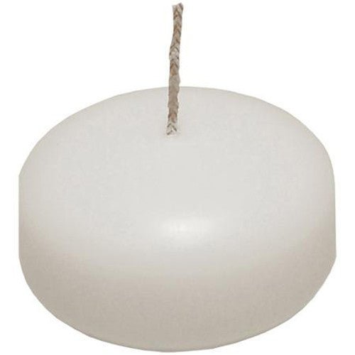 10 Pack of 6 Hour White Floating Candles - 5.8cm diameter - wedding party decoration | Auzzi Store