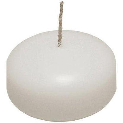 10 Pack of 6 Hour White Floating Candles - 5.8cm diameter - wedding party decoration | Auzzi Store