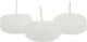 10 Pack of 6 Hour White Floating Candles - 5.8cm diameter - wedding party decoration | Auzzi Store
