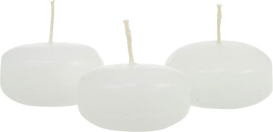 10 Pack of 8cm Ivory Wax Floating Candles - wedding party home event decoration | Auzzi Store