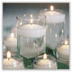 10 Pack of 8cm Ivory Wax Floating Candles - wedding party home event decoration | Auzzi Store