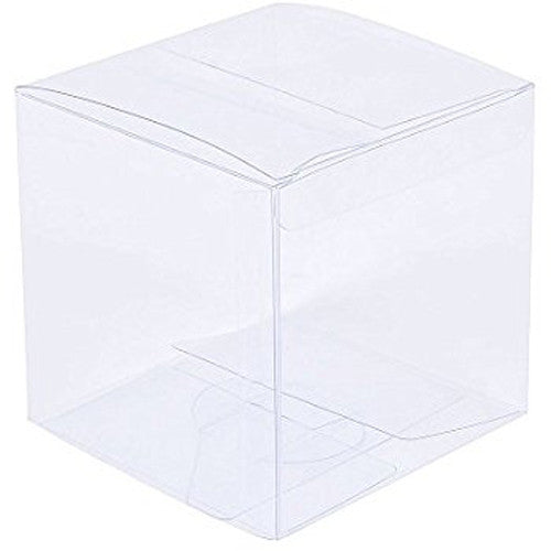 10 Pack of 8cm Square Cube - Product Showcase Clear Plastic Shop Display Storage Packaging Box | Auzzi Store