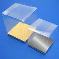 10 Pack of 9cm Sqaured Cube Gift Box -  Product Showcase Clear Plastic Shop Display Storage Packaging Box | Auzzi Store