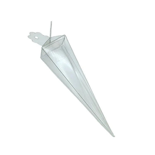 10 Pack of Clear Pyramid Triangle Shaped Small Clear Gift Box - Bomboniere Jewelry Gift Party Favor Model Candy Chocolate Soap Box | Auzzi Store