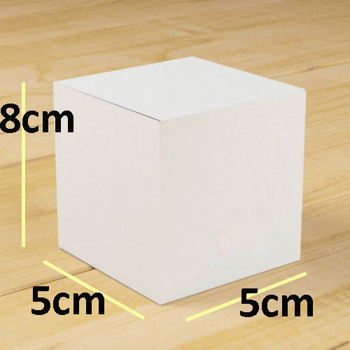 10 Pack of White 5x5x8cm Square C10-Pack White 5x5x8cm Square Cube Card Gift Box - Wedding, Jewelry, Party Favorube Card Gift Box - Folding Packaging Small rectangle/square Boxes for Wedding Jewelry Gift Party Favor Model Candy Chocolate Soap Box | Auzzi Store