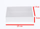 10 Pack of White Card Box - Clear Slide On Lid - 17 x 25 x 5cm -  Large Beauty Product Gift Giving Hamper Tray Merch Fashion Cake Sweets Xmas | Auzzi Store