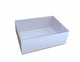 10 Pack of White Card Box - Clear Slide On Lid - 17 x 25 x 5cm -  Large Beauty Product Gift Giving Hamper Tray Merch Fashion Cake Sweets Xmas | Auzzi Store