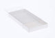 10 Pack of White Card Box - Clear Slide On Lid - 25 x 25 x 6cm - Large Beauty Product Gift Giving Hamper Tray Merch Fashion Cake Sweets Xmas | Auzzi Store