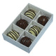 10 Pack of White Card Chocolate Sweet Soap Product Reatail Gift Box - 6 Bay Compartments - Clear Slide On Lid - 12x8x3cm | Auzzi Store