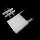 10 Pack of White Card Chocolate Sweet Soap Product Reatail Gift Box - 9 bay 4x4x3cm Compartments  - Clear Slide On Lid - 12x12x3cm | Auzzi Store
