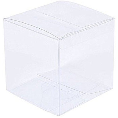 10 Piece Pack -PVC Clear See Through Plastic 15cm Square Cube Box - Large Bomboniere Product Exhibition Gift | Auzzi Store