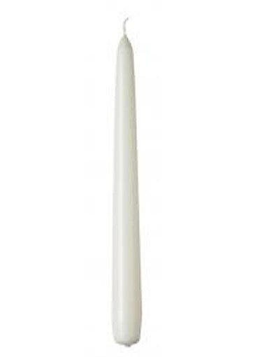 10 pack white wax 20cm taper church house vigil candleabra candle 2CM WIDE | Auzzi Store