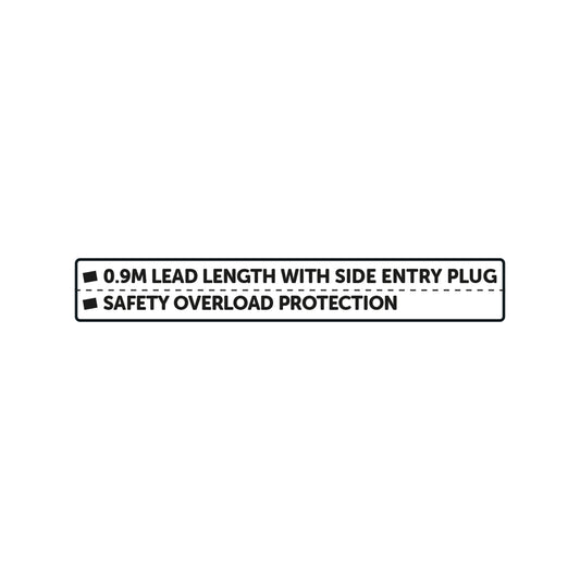 Click White 4 Outlet Powerboard With Master Switch