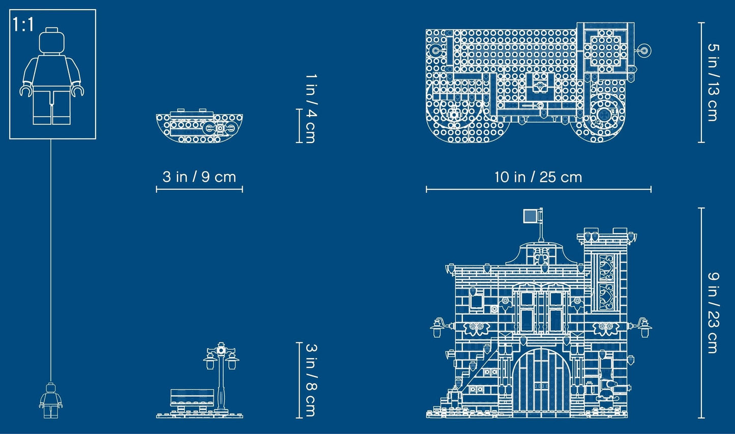 LEGO 10263 Winter Village Fire Station: Festive Holiday Set