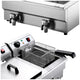 Devanti Electric Commercial Chip Cooker Deep Fryer Twin Frying Basket Countertop 20L CDF-DR20-DOUBLE-SI – view 4
