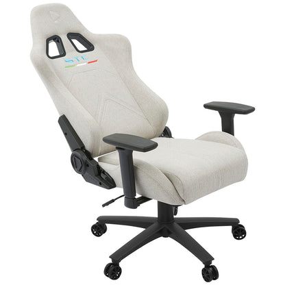 ONEX STC Snug L Series Gaming Chair Ivory - Ergonomic Design, Lumbar Support, Adjustable Armrests