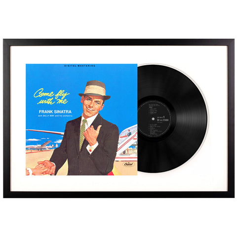 Vinyl Art Frank Sinatra Come Fly With Me Framed Record Wall Art 750 x 475mm UM-3776149-FD