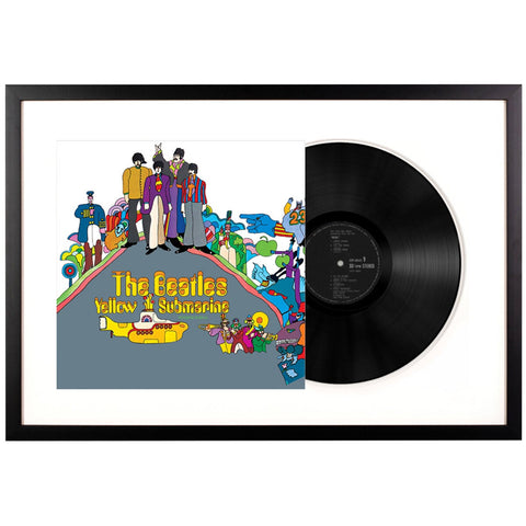 Vinyl Art The Beatles Yellow Submarine Framed Record Wall Art 750 x 475mm UM-3824671-FD