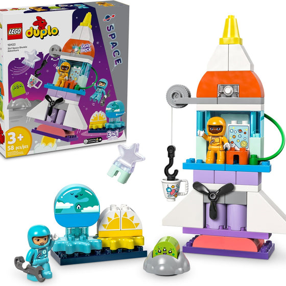 LEGO DUPLO 10422 3-in-1 Space Shuttle Adventure - Auzzistore