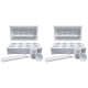 Greenlife 2 x Twin LED Self Watering Salad Grower With 8 Pots White 56 x 29 x 405 cm – view 3