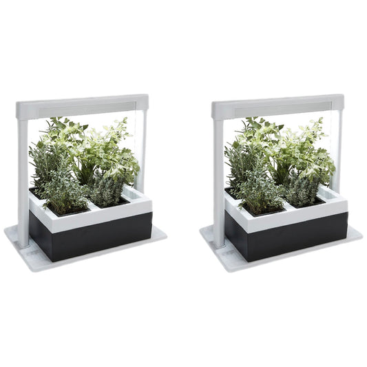 Greenlife 2 x Herb Lamp LED 4 Pot Grower 37 x 22 x 36cm – view 2