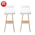 Artiss White Sliva Barstool 2 Pack