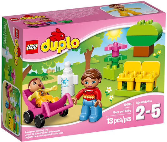 LEGO 10585 Mom & Baby Stroller Playset | DUPLO - Auzzistore