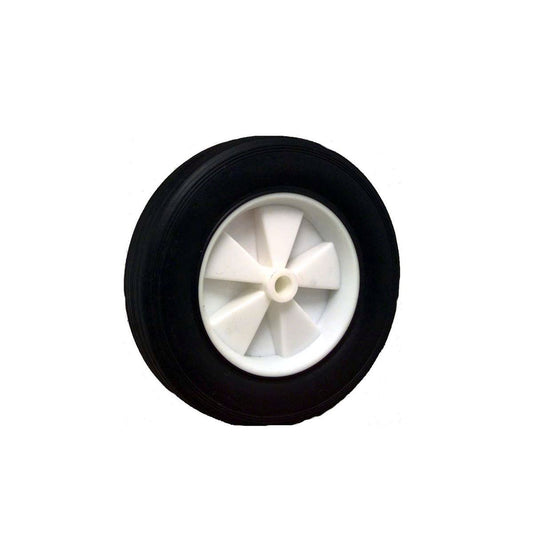 Move It 200mm Black Rubber Tyre with White Plastic Centre - 30kg Load Capacity - Auzzistore