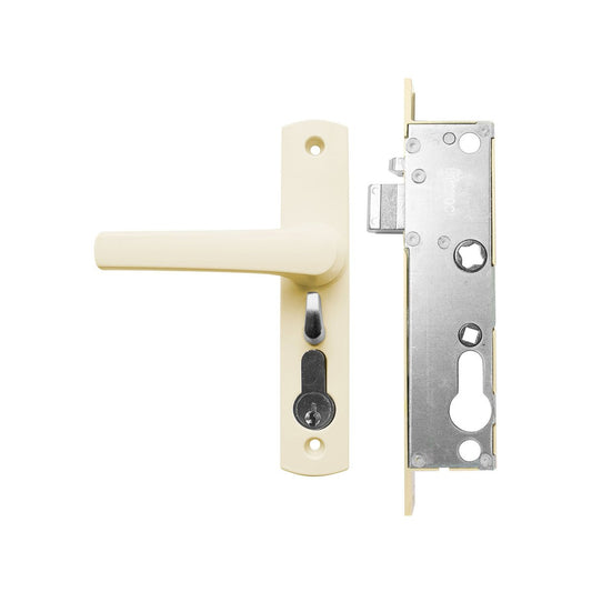 Rolltrak Keyed Hinged Screen Door Lock - 50mm - Alloy - Primrose Finish – view 2 - Auzzistore