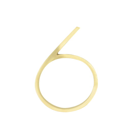 Sandleford Brass Toorak Number 6 - 120mm - Durable - Weather-Resistant - Auzzistore