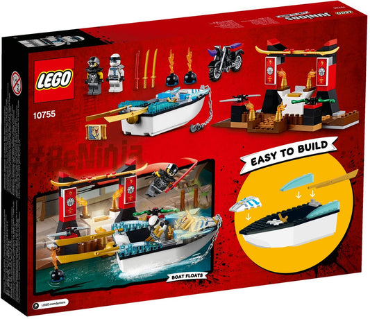 LEGO 10755 Zane's Ninja Boat Pursuit: Temple & Motorbike Chase - Auzzistore