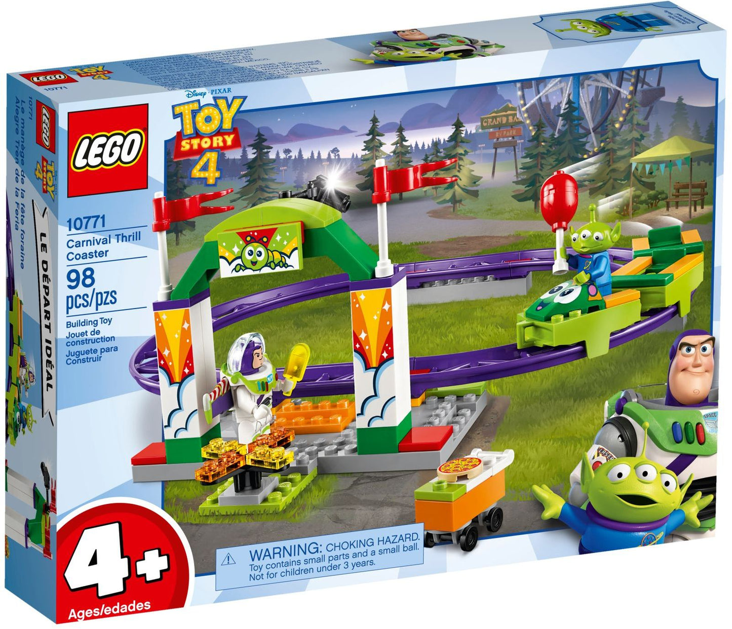 LEGO 10771 Disney Series Pixar’s Toy Story 4 Carnival Thrill Coaster- Auzzi Store