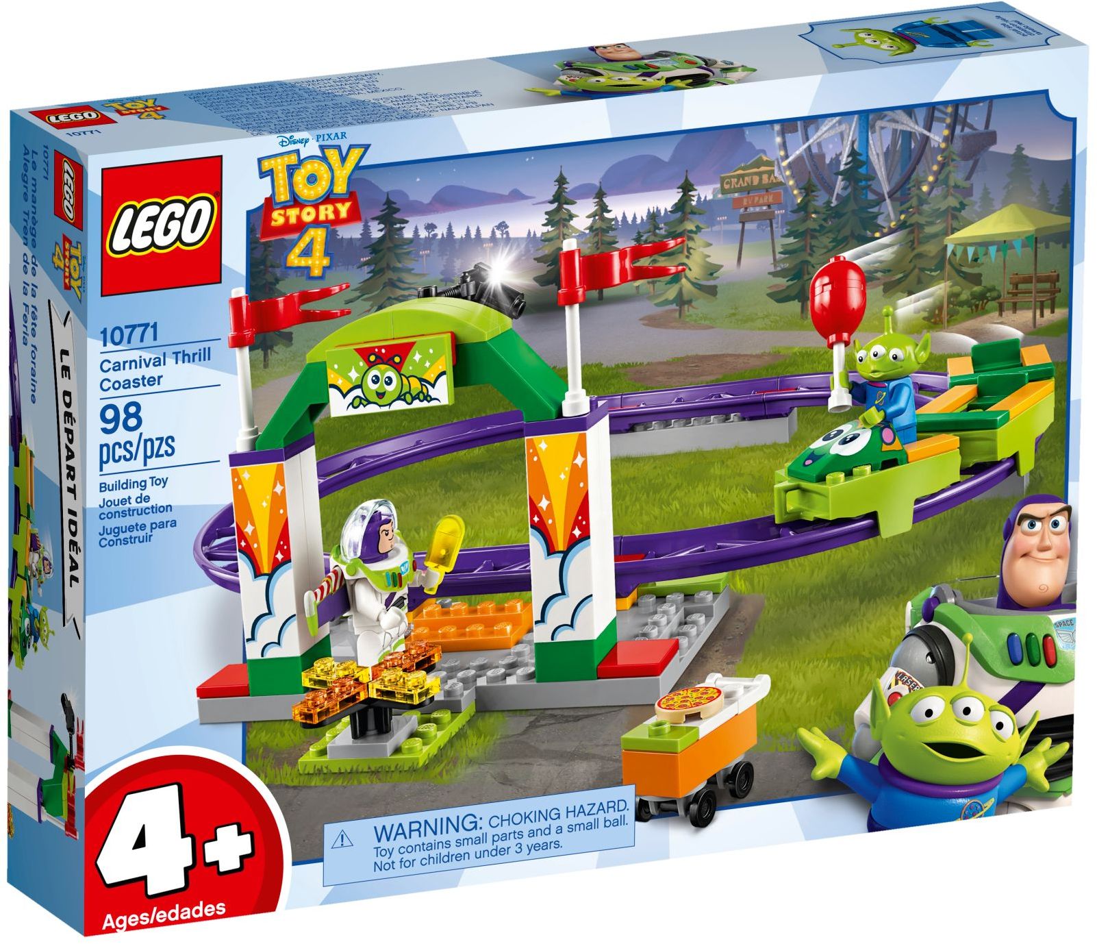 LEGO 10771 Disney Series Pixar’s Toy Story 4 Carnival Thrill Coaster- Auzzi Store