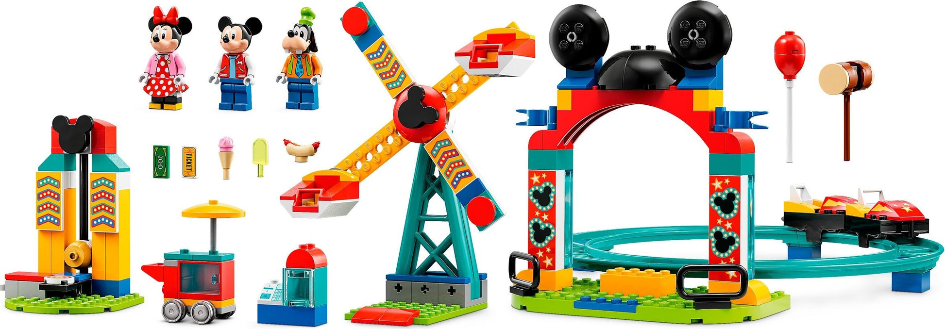 LEGO Disney 10778 Mickey, Minnie and Goofy's Fairground Fun- Auzzi Store