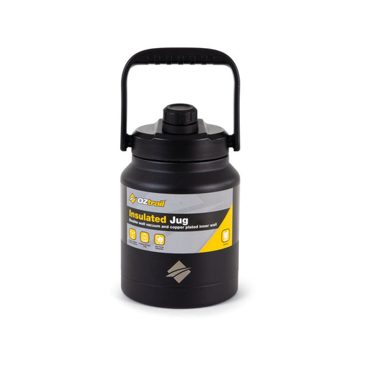 Oztrail 2.5L Insulated Jug Drink Flask - Matte Charcoal - 18/8 Stainless Steel – view 2