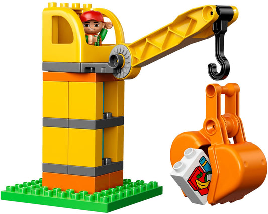 LEGO 10813 Big Construction Site Set with Crane, Truck & Dozer - Auzzistore