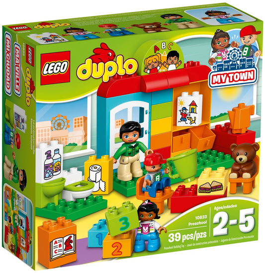 LEGO 10833 DUPLO Town Preschool Playset with Figures