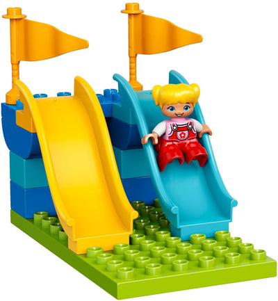 LEGO 10841 Fun Family Fair Carousel Building Kit with Slides